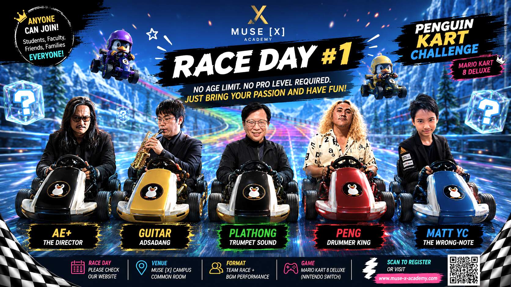 MUSE [X] Academy Presents: 2026-27 Penguin Kart Challenge - Race Day #1 gallery image